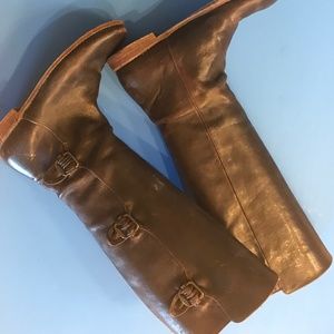 Frye boots with buckles